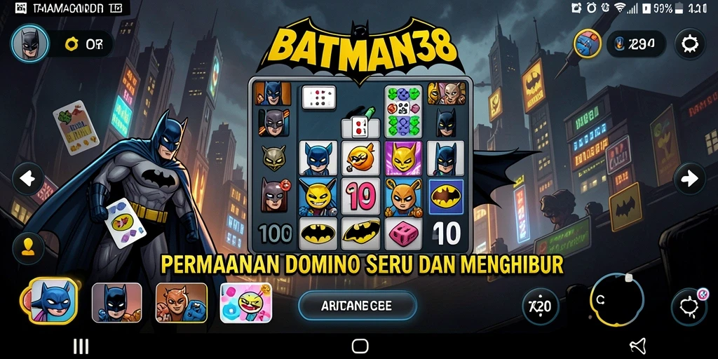 Tampilan gameplay seru dari BATMAN138 dalam permainan Domino.