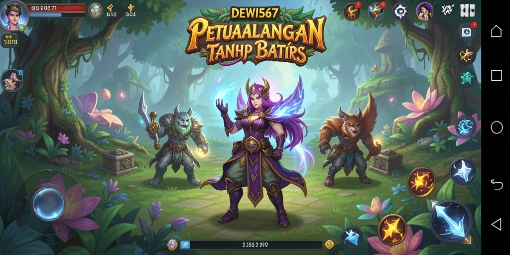 Tampilan dinamis DEWI567 menampilkan aksi petualangan RPG yang memukau.