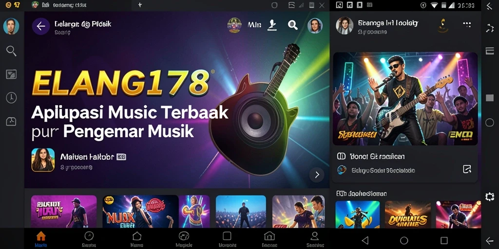Tampilan gameplay menarik dari ELANG178 yang mengedepankan musik.