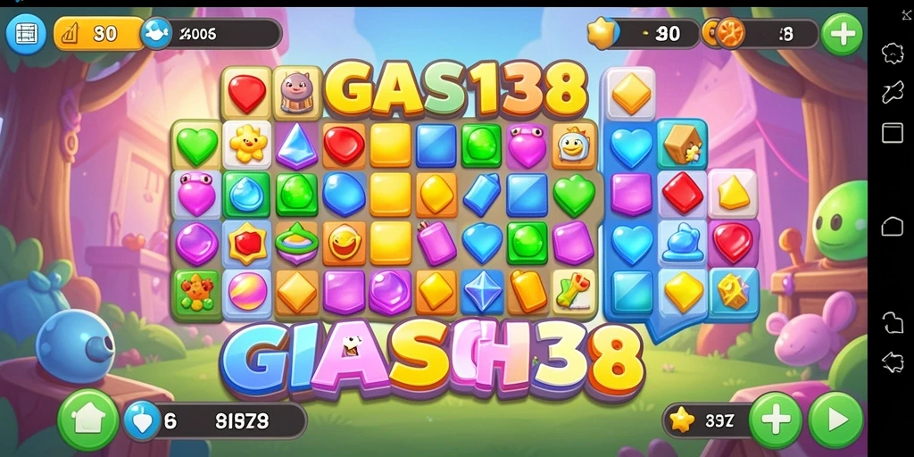 Tampilan menarik dari gameplay Match-3 GAS138 yang penuh tantangan.