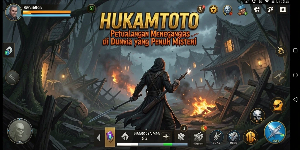 Tampilan gameplay mendebarkan dari HUKUMTOTO yang penuh aksi dan eksplorasi.