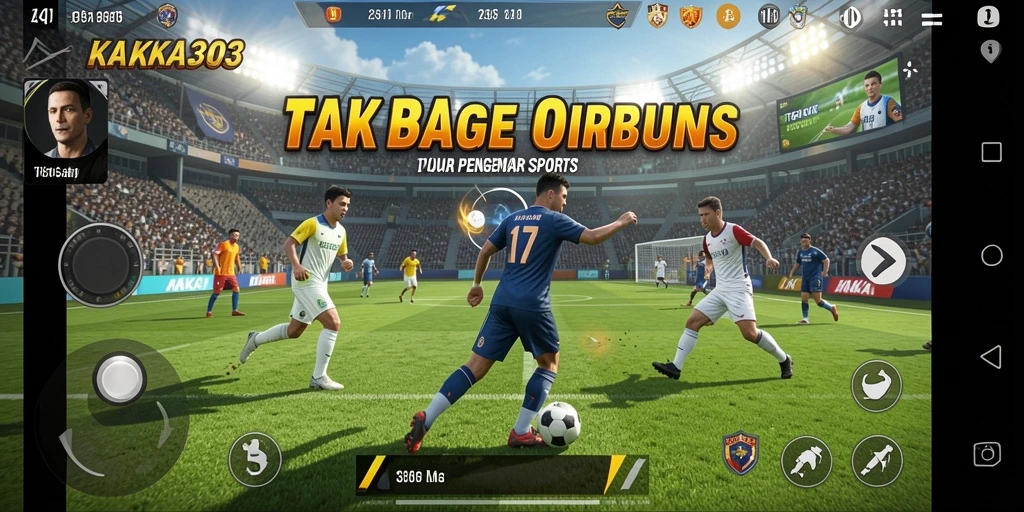 Tampilan gameplay KAKA303 yang menarik dan penuh aksi olahraga.
