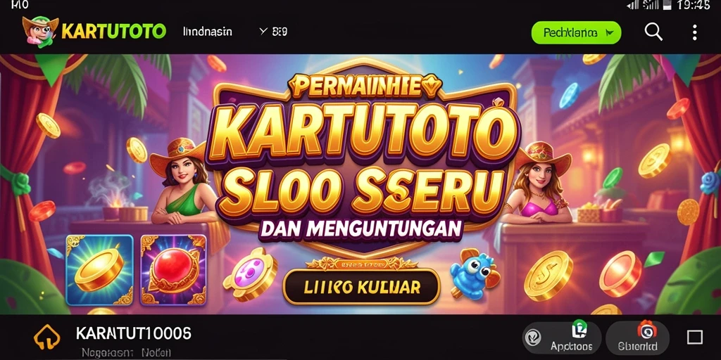 Tampilan gameplay KARTUTOTO yang menampilkan putaran Slot yang seru.