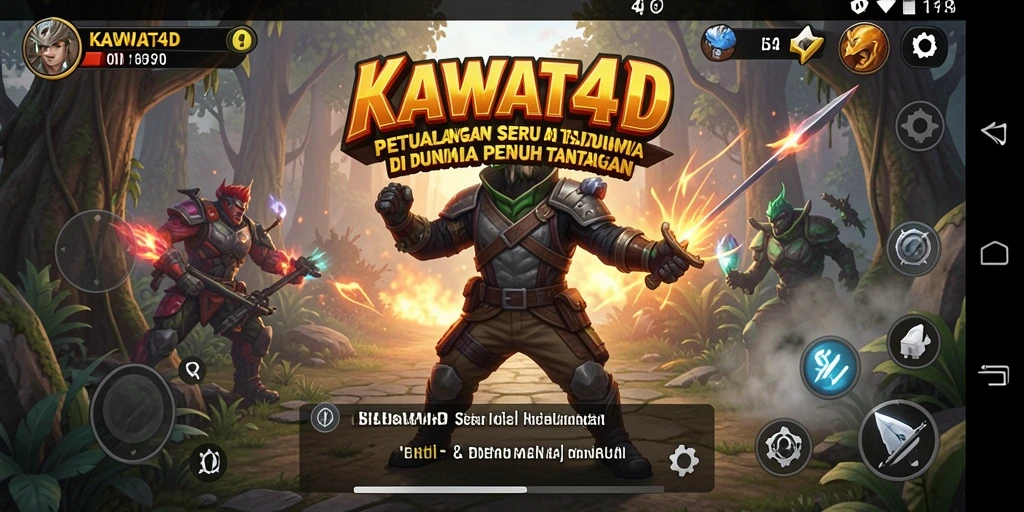 Tampilan gameplay seru di KAWAT4D dengan berbagai tantangan.