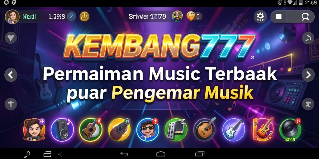 Tampilan screenshot KEMBANG777 menampilkan gameplay musik yang seru dan interaktif.