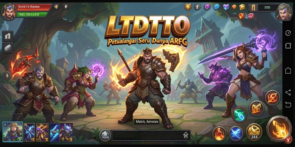 Tampak gameplay seru LTDTOTO dengan pertempuran yang mendebarkan.