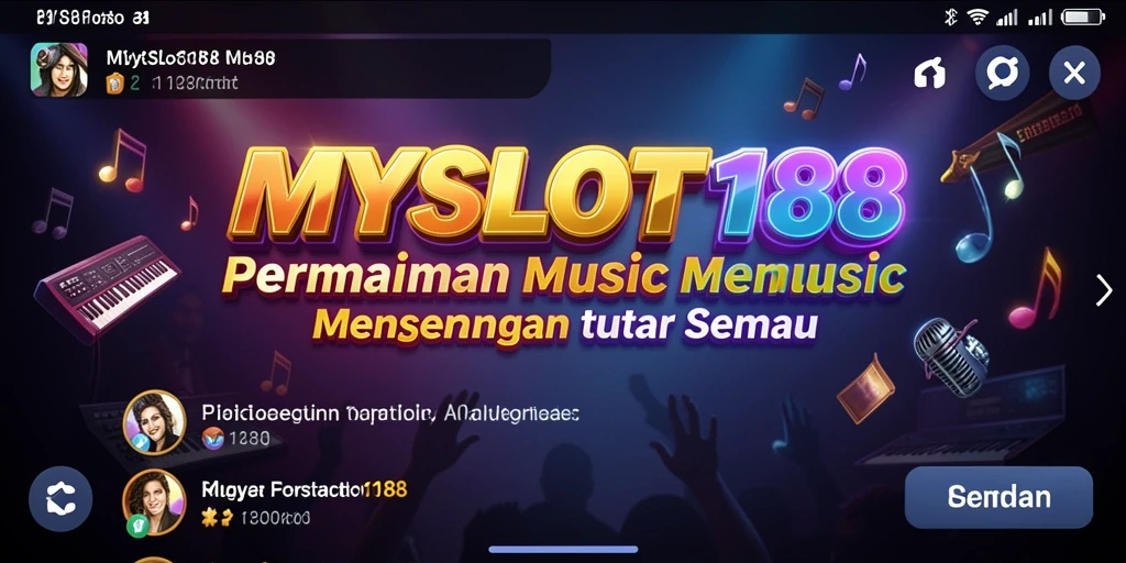Tampilan menarik dari gameplay MYSLOT188 dengan tantangan musik.