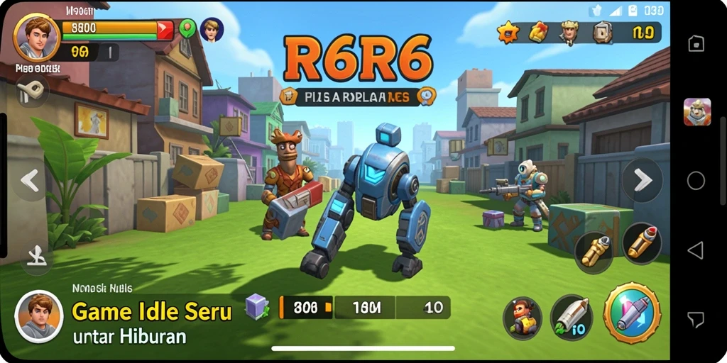 Menampilkan gameplay R6R6 yang santai dan menyenangkan.