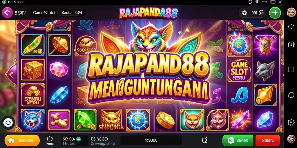 Tampilan menarik dari gameplay RAJAPANDA88 yang penuh warna.