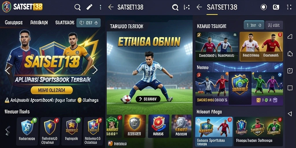 Screenshot utama SATSET138 menampilkan antarmuka taruhan olahraga yang menarik.