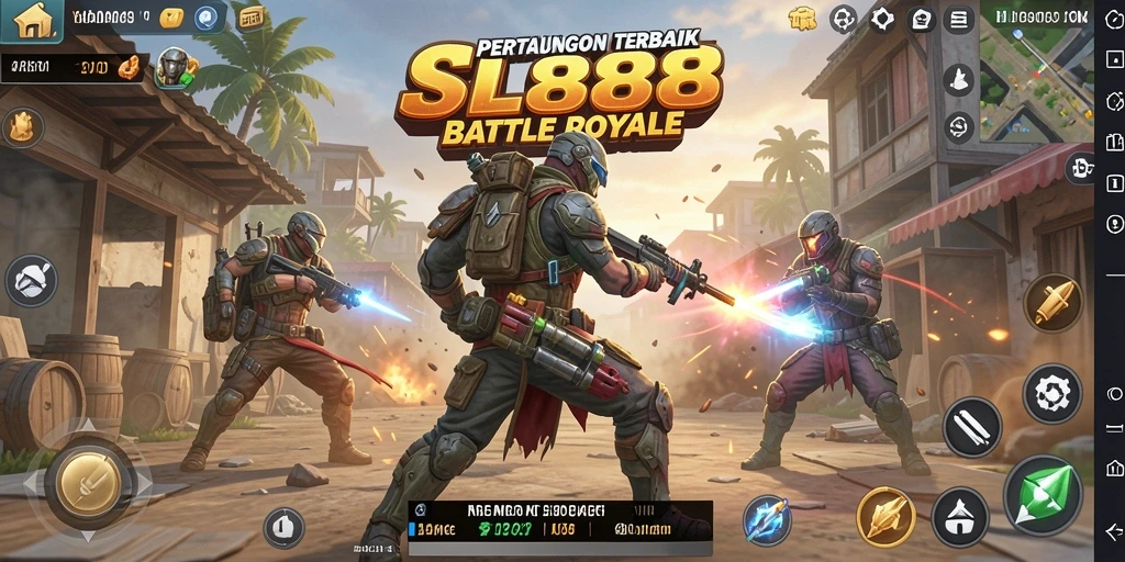 Tampilan menakjubkan dari gameplay SL888 dalam pertarungan Battle Royale.