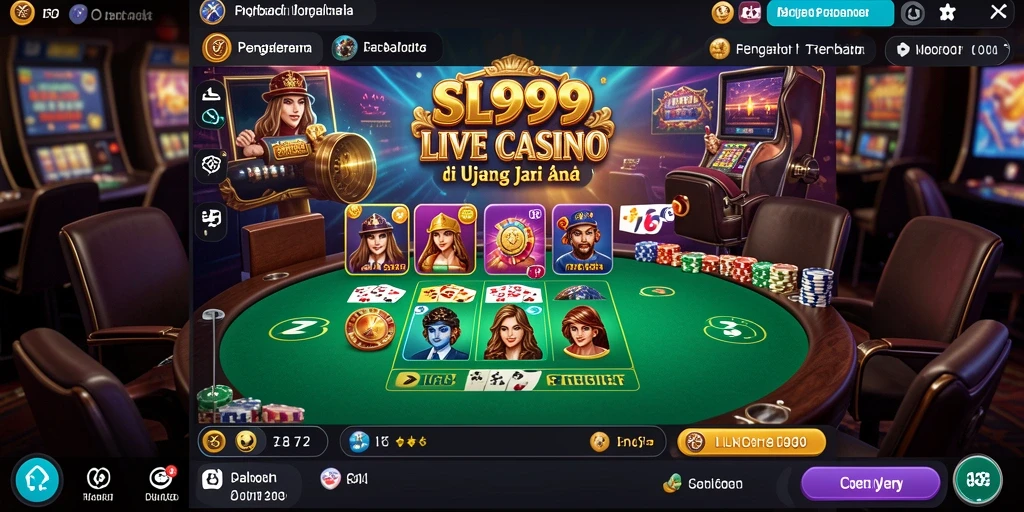 Tampilan gameplay menyenangkan dari game Live Casino SL999.