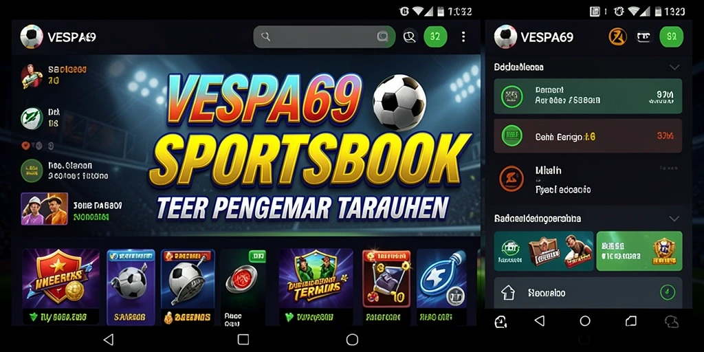 Tampilan menarik dari VESPA69 menampilkan berbagai jenis taruhan olahraga.